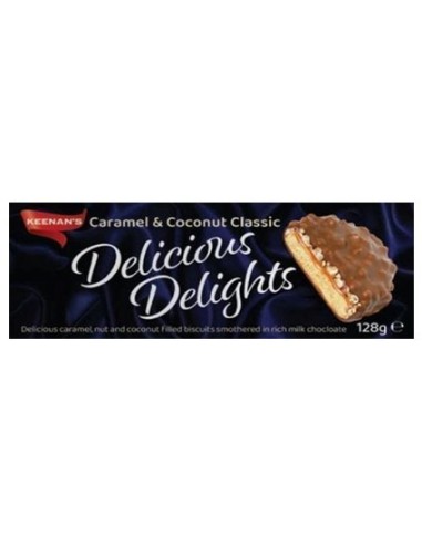 Keenans Delicious Delights Caramel & Coconut Classic 128g