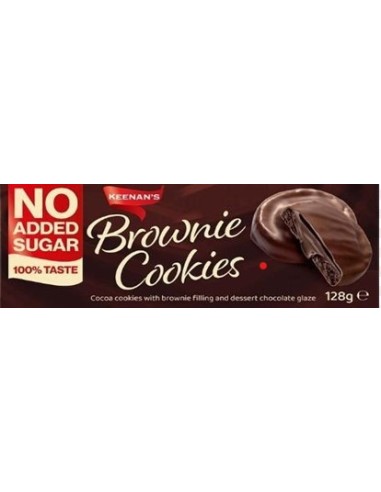 Keenans No Sugar Added Brownie Cookies 128g