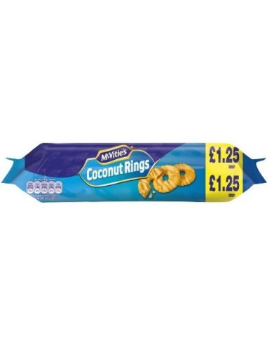 Mcvitie's Coconut Rings Pmp £1.25 300g