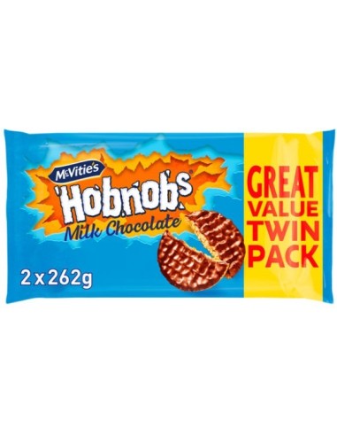 Mcvitie's Milk Chocolate Hobsnobs Twin Pack  524g