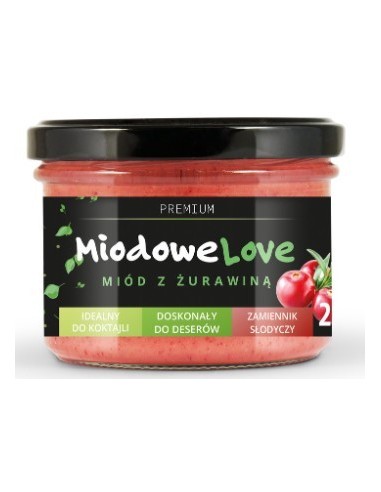 Miodowelove Honey/Cranberries 220g