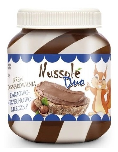 Nussole Duo Cacao Hazelnut Milk Spread 350g