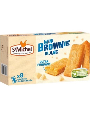 St Michel Brownie Individuel Chocolat Blanc 240g