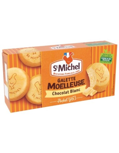 St Michel Gallettes Moellleuse Chocolat Blanc 180g