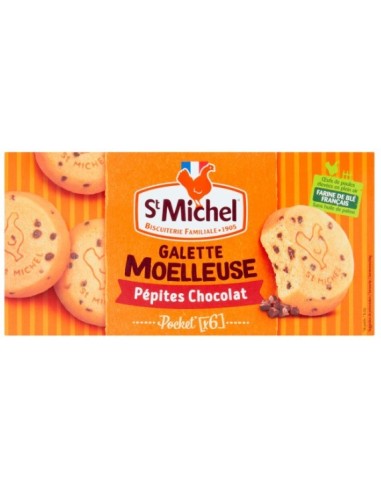 St Michel Gallettes Moellleuse Pepites Chocolat 180g