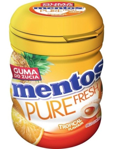 Mentos Pure Fresh Bottle Tropical 60g