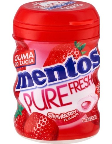 Mentos Pure Fresh Bottle Strawberry 60g