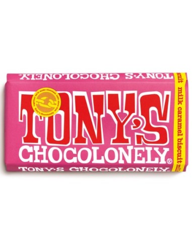 Tony's Chocolonely Fairtrade Milk Caramel Biscuit 180g