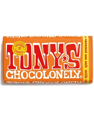 Tony's Chocolonely Fairtrade Milk Chocolate Caramel Sea Salt 180g