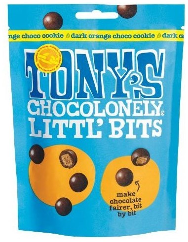 Tony's Chocolonely Littl' Bits Dark Orange Choco Cookies 100g