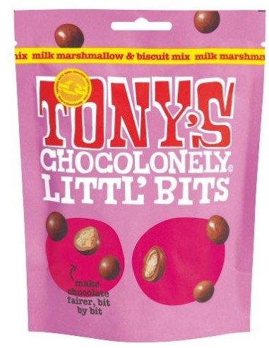 Tony's Chocolonely Littl' Bits Milk Marshmallow & Biscuit Mix 100g