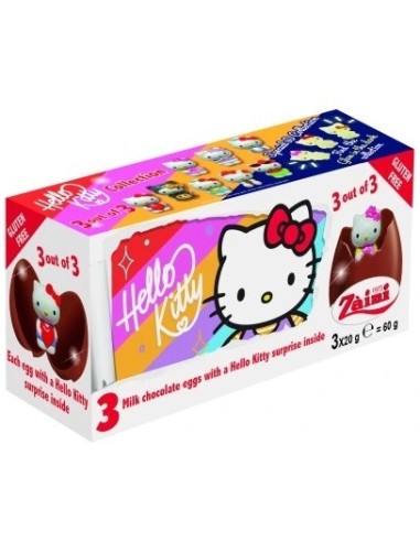Zaini 3Pk Egg Hello Kitty 60g