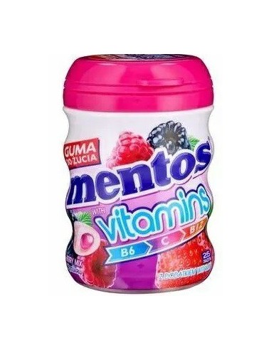 Mentos Vitamins Gum Berry 50g