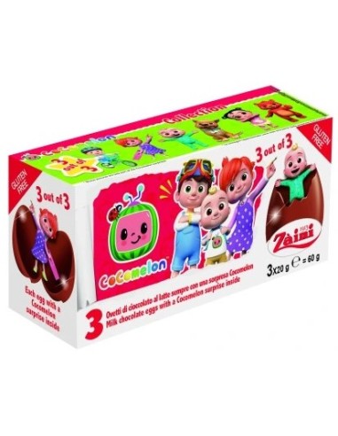 Zaini 3Pk Egg Cocomelon 60g