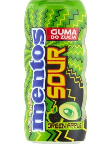 Mentos Sour Gum Green Apple 30g