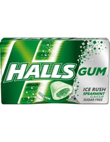 Halls Gum Spearmint 18g