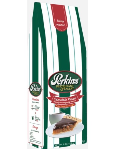 Perkins Chocolate Pecan Ground Coffee Bag 11oz