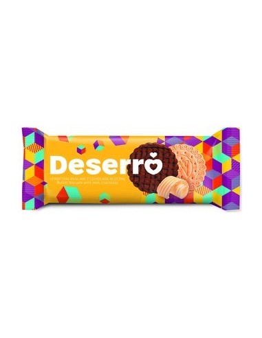 Deserro Butter Biscuits With Milk Chocolate 100g