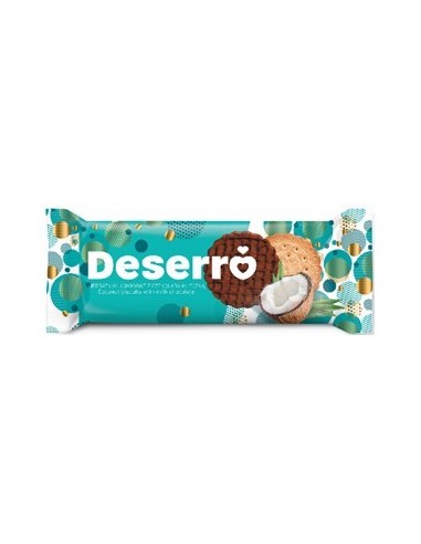 Deserro Coconut Biscuits With Milk Chocolate 100g