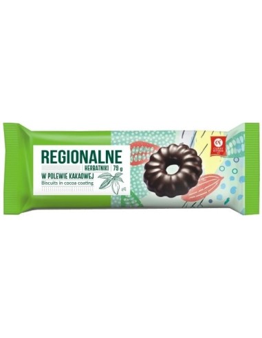 Regionalne Biscuits With Cocoa Coating 79g