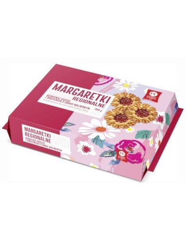 Margaretki Biscuits With Raspberry Flavour Filling 450g