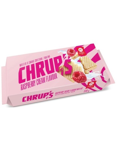Chrups Raspberry Cream Flavour Wafers 340g