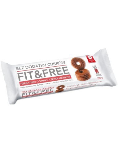 Fit&Free Chocolate Biscuits (No Sugar Added) 120g