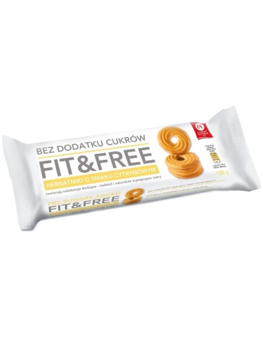 Fit&free Lemon Biscuits (No Sugar Added) 120g