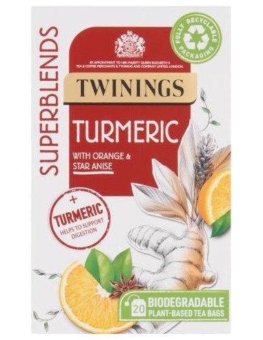 Twinings Superblends Tumeric 40g 20s