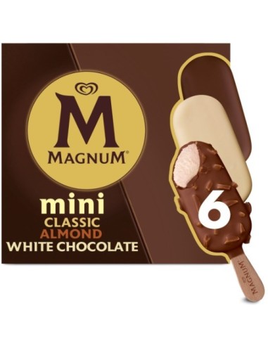 Magnum Mini Classic, Almond & White 6Pk 330ml