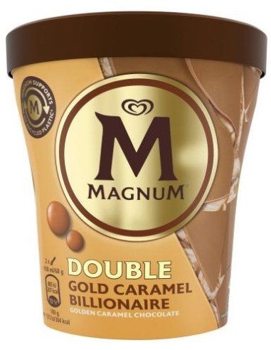 Magnum Double Gold Caramel Billionaire Pint 440ml
