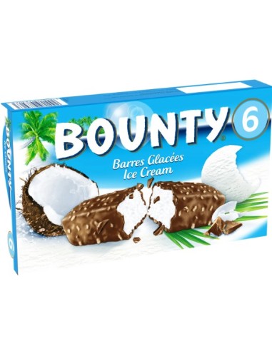 Bounty Ice Cream Bar 6Pk 234.5g