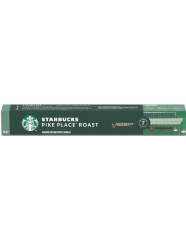 Starbucks Pods Nespresso Pike Place Roast Lungo 53g