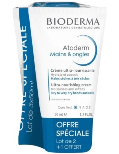 Bioderma Atoderm Mains & Ongles 2x50ml