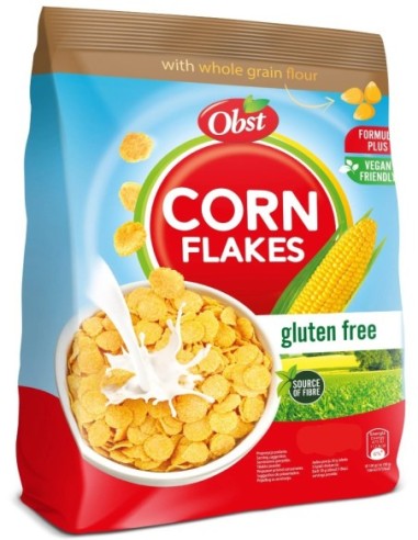 Obst Corn Flakes Gluten Free With Addition Of Wholegrain Corn Flour 450g