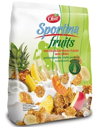 Obst Wheat Flakes With Rice And Fruits "Sportina Fruits" 250g