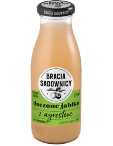 Bracia Sadownicy Pressed Apple With Gooseberries 250ml