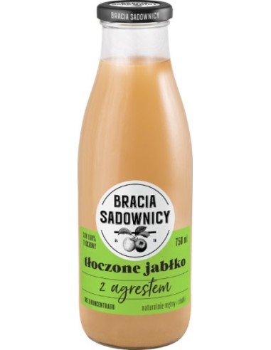 Bracia Sadownicy Pressed Apple With Gooseberries 750ml