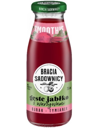 Bracia Sadownicy Smoothie Apple Beetroot Thyme 215ml