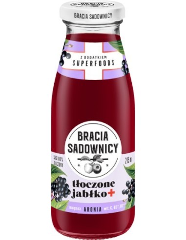 Bracia Sadownicy Pressed Apple with Chokeberry 215ml