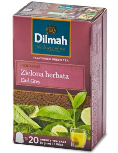 Dilmah Green Tea with Earl Grey 20x1.5g