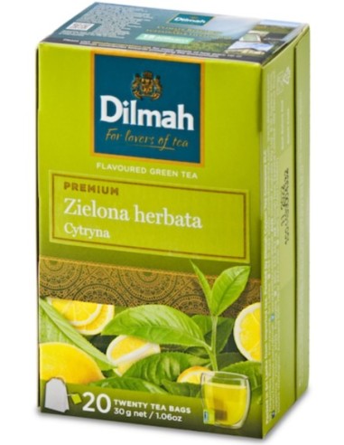 Dilmah Green Tea with Lemon 20x1.5g