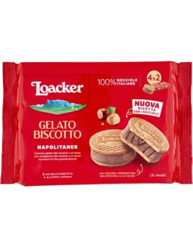 Loacker Gelato Biscotto Napolitaner 4x66g