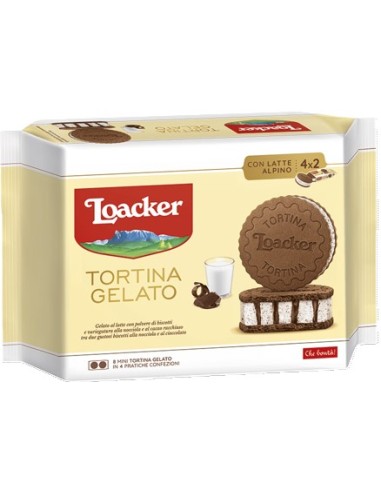 Loacker Gelato Biscotto Tortina 4x66g