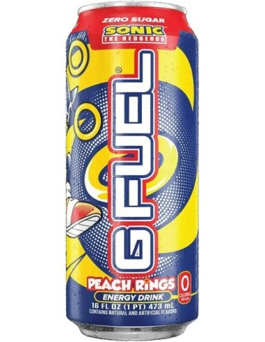 G Fuel Sonic Peach Rings Energy Drink 473ml