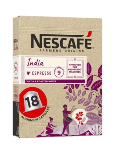 Nescafe Farmers Origin India Espresso 18 capsules