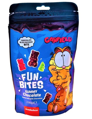 Garfield Fun Bites Gummy Chocolate 100g