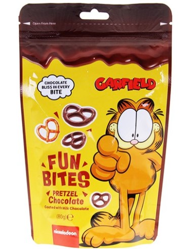 Garfield Fun Bites Pretzel Chocolate 80g