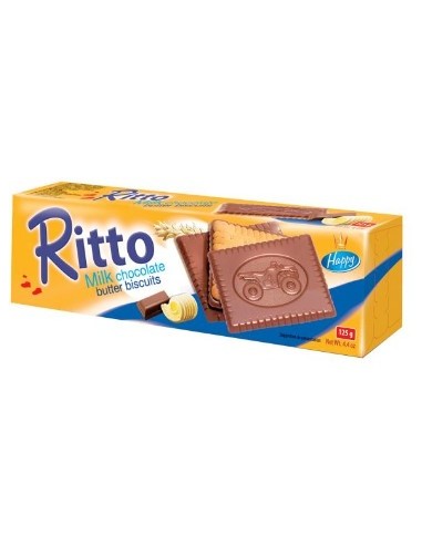 Flis Ritto Milk Chocolate Butter Biscuits 125g