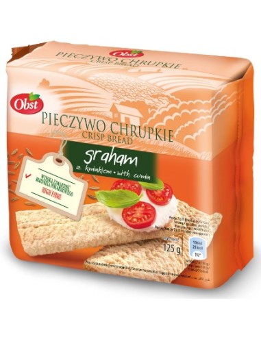 Obst Graham Crisp Bread With Cumin Without Sugar 125g